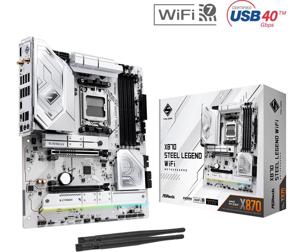 ASRock sAM5 X870 STEEL LEGEND WIFI alaplap
